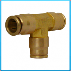 T-union fitting 10mm brass for nylon tubing