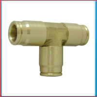 T-union fitting 12mm brass for nylon tubing