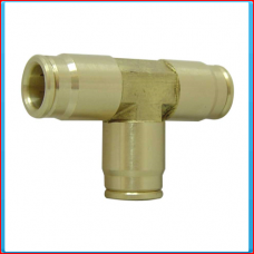 T-union fitting 12mm brass for nylon tubing
