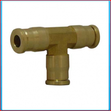 5mm T-union fitting brass for nylon tubing