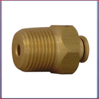 Male connector 3/8 "BSP - 05mm brass for nylon tubing