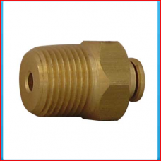 Male connector 3/8 "BSP - 05mm brass for nylon tubing