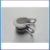 SS clamp for 10mm tubing white rubber inlay
