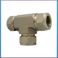 Compression T-fitting 20mm SS