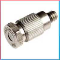 HEX cleanable nozzle 0.20 mm brass nickel plated M5 w anti drip