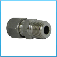 Compression 1/2 "male NPT connector for 12 mm tube SS