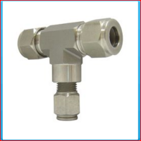 Compression T-fitting 12 mm tube to 10 mm SS tube