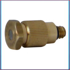 HEX cleanable nozzle 0.10 mm brass M5 w anti drip