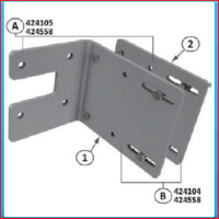 Mounting plate 105-146H100 RW800 set, no bolts