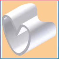 PVC clip tube 14mm white L = 4500mm