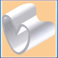 PVC clip tube 14mm white L = 5000mm