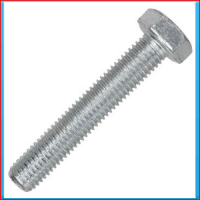 Bolt gvz M10x50mm BOX100, gvz, DIN933, 8.8, full thread