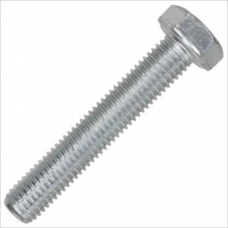Bolt M16x60mm, gvz, DIN931, 8.8, partial thread