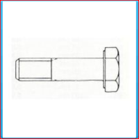 Bolt M16x80mm, gvz, DIN931, 8.8, partial thread