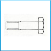 Bolt M16x90mm, gvz, DIN931, 8.8, partial thread