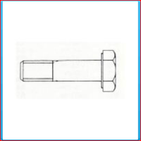 Bolt M20x70mm, gvz, DIN931, 8.8, partial thread