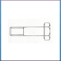 Bolt M24x100mm, gvz, DIN931, 8.8, partial thread