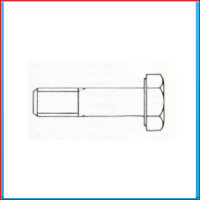 Bolt M24x80mm, gvz, DIN931, 8.8, partial thread