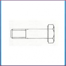 Bolt M24x80mm, gvz, DIN931, 8.8, partial thread