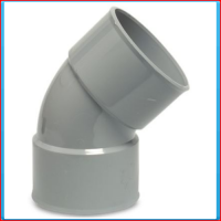 PVC elbow SN2 50mm 45 ° (2xGS)