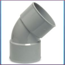 PVC elbow SN2 50mm 45 ° (2xGS)