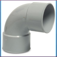PVC elbow SN2 50mm 90 ° (2xGS)