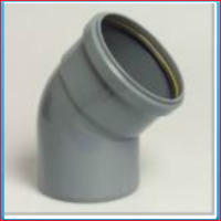 PVC elbow SN4 160mm 45 ° (RSxS) <br>