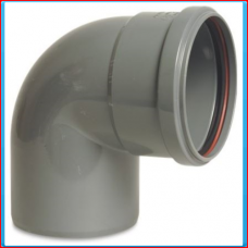 PVC elbow SN4 125mm 90 ° (RSxS) <br>