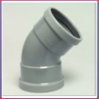 PVC elbow SN4 200mm 45 ° (2xRS) <br>