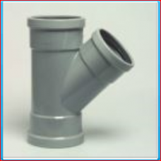 PVC T connector SN4 250x200x250mm 45 ° (3xRS) <br>