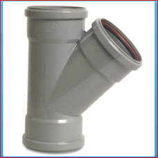 PVC T connector SN4 250mm 45 ° (3xRS)