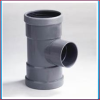 PVC T connector SN4 125x40mm 90 ° (2xRSxGS) <br>