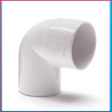 PVC elbow SN2 032mm 90 ° white (GSxS)