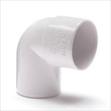 PVC elbow SN2 050mm 90 ° white (GSxS)
