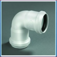 PPC elbow 40mm 90 ° white (2xRS)