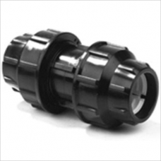 PP compression fitting 63 PN16 black