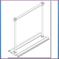 Gutter support, basic model "Bonita"