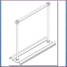 Gutter support, basic model "Bonita"