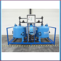 Double sandfilter 45m3 / h, automatic with pump, exclusive 1000kg sand