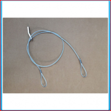 Steel cable w tent clip and eye, length = ...... ..mm