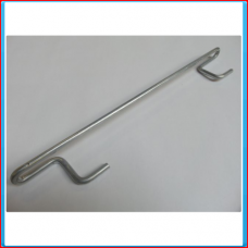 Combination bracket Ø8 mm, 2x grow pipe Ø38 mm ctc 300mm for eyelet (C2)