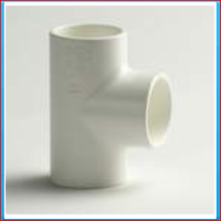 PVC white T connector 20mm 90 ° 16bar