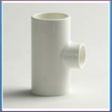 PVC white T connector 32 x 16 x 32mm 90 °