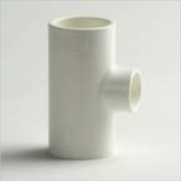 PVC white T connector 75 x 50 x 75mm 90 °