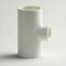 PVC white T connector 90 x 50 x 90mm 90 °