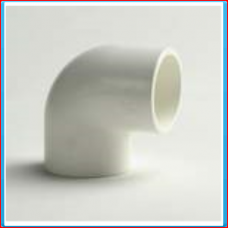 PVC white knee 20mm 90 ° 16bar