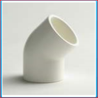 PVC white knee 20mm 45 ° 16bar