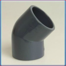 PVC knee 25mm 45 ° 16bar