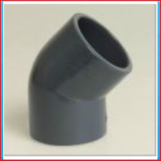 PVC knee 63mm 45 ° 10bar