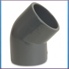 PVC knee 200mm 45 ° 10bar